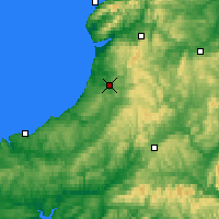 Nächste Vorhersageorte - Aberystwyth - Karte