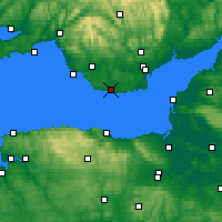 Nearby Forecast Locations - South Wales - Map