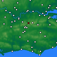 Nächste Vorhersageorte - Croydon - Karte