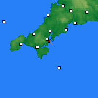 Nächste Vorhersageorte - Lizard Point - Karte