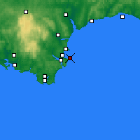 Nächste Vorhersageorte - Torquay - Karte