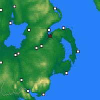 Nearby Forecast Locations - Belfast - Map