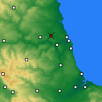 Nearby Forecast Locations - Newcastle upon Tyne - Map