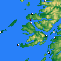 Nearby Forecast Locations - Kilchoan - Map