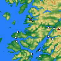 Nächste Vorhersageorte - Loch Morar - Karte