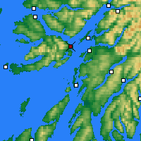 Nächste Vorhersageorte - Isle of Mull - Karte