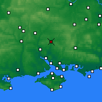 Nearby Forecast Locations - Winchester - Map