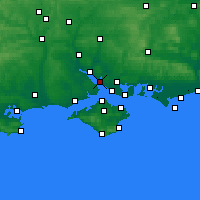 Nearby Forecast Locations - Hamble-le-Rice - Map