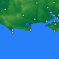 Nächste Vorhersageorte - Poole - Karte