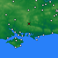 Nächste Vorhersageorte - Petersfield - Karte