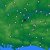 Nearby Forecast Locations - Byfleet - Map