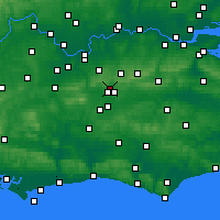 Nearby Forecast Locations - Crawley - Map