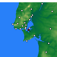 Nächste Vorhersageorte - Barreiro - Karte