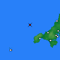 Nächste Vorhersageorte - St Ives - Karte