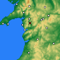 Nearby Forecast Locations - Gwynedd - Map