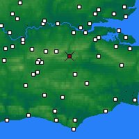 Nächste Vorhersageorte - Sevenoaks - Karte