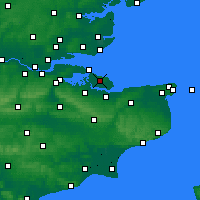 Nächste Vorhersageorte - Wokingham - Karte