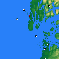 Nächste Vorhersageorte - Haugesund - Karte