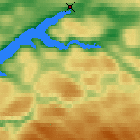 Nächste Vorhersageorte - Kangerlussuaq - Karte