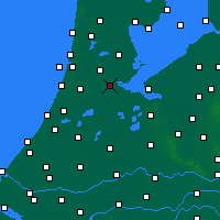 Nächste Vorhersageorte - Amsterdam - Karte