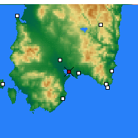 Nächste Vorhersageorte - Cagliari - Karte