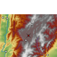 Nächste Vorhersageorte - Bogotá - Karte