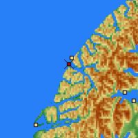 Nächste Vorhersageorte - Doubtful Sound/Patea - Karte