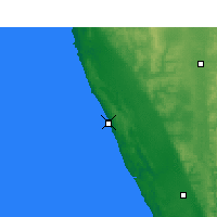 Nächste Vorhersageorte - Lancelin - Karte