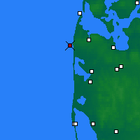 Nearby Forecast Locations - Danish Coast - Map