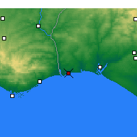 Nächste Vorhersageorte - Isla Cristina - Karte