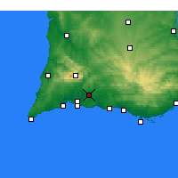 Nächste Vorhersageorte - Silves - Karte