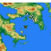 Nächste Vorhersageorte - Ägina - Karte