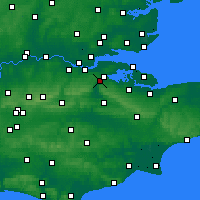 Nächste Vorhersageorte - Rochester-upon-Medway - Karte
