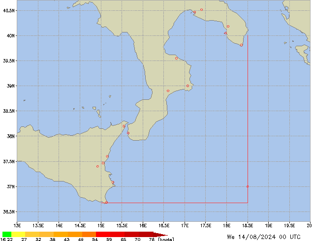 Mi 14.08.2024 00 UTC