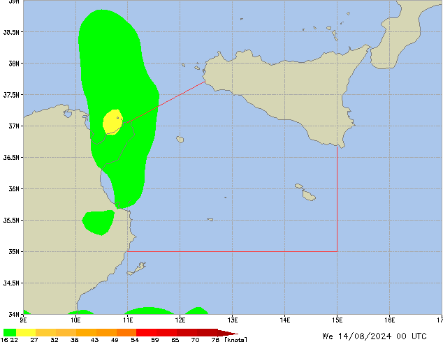 Mi 14.08.2024 00 UTC