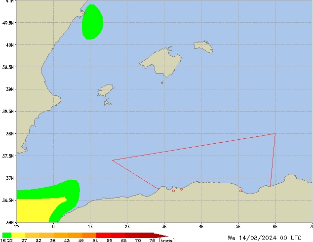 Mi 14.08.2024 00 UTC