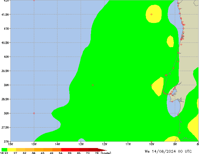 Mi 14.08.2024 00 UTC