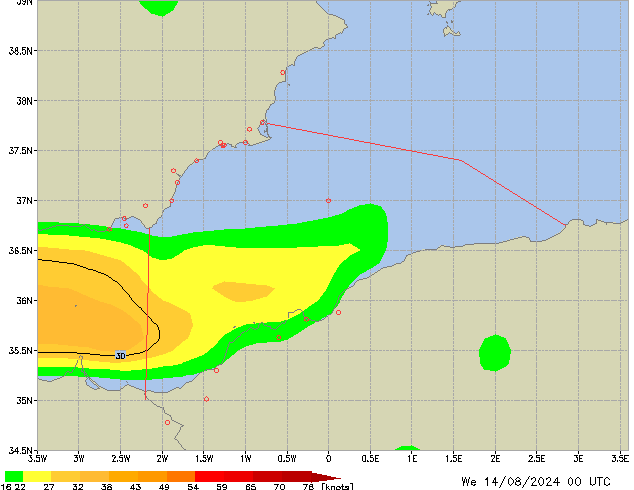 Mi 14.08.2024 00 UTC