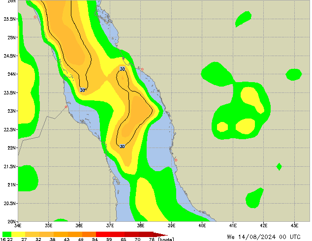 Mi 14.08.2024 00 UTC