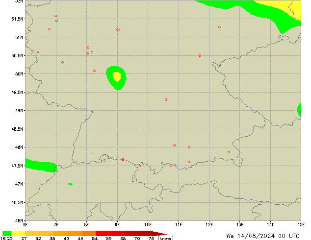 Mi 14.08.2024 00 UTC