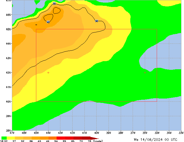 Mi 14.08.2024 00 UTC