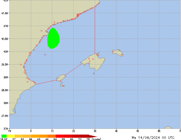 Mi 14.08.2024 00 UTC