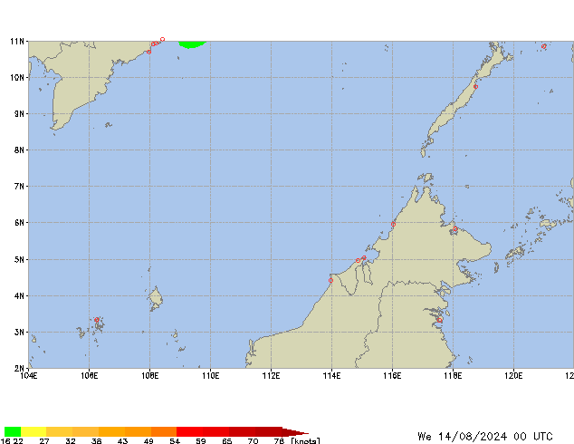 Mi 14.08.2024 00 UTC