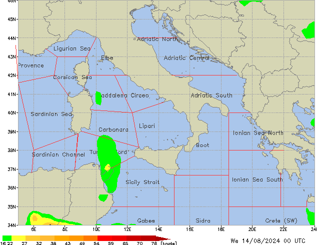 Mi 14.08.2024 00 UTC