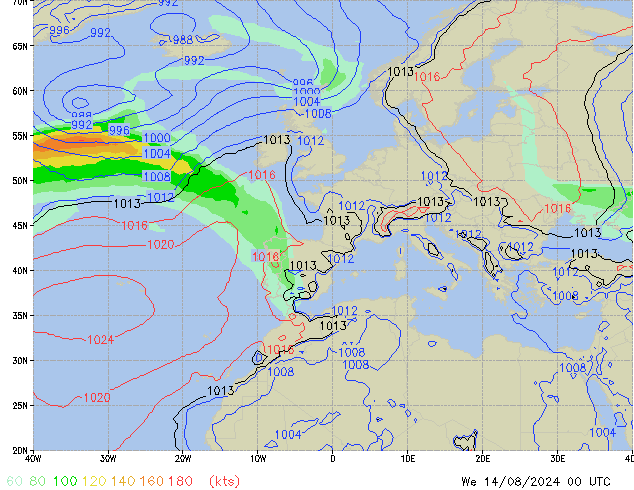 Mi 14.08.2024 00 UTC