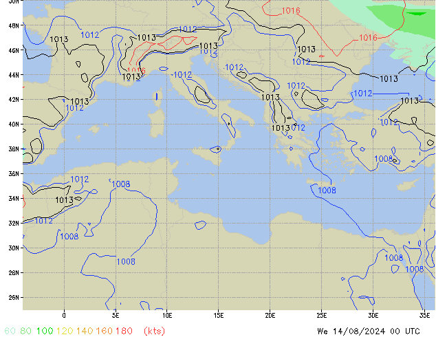 Mi 14.08.2024 00 UTC