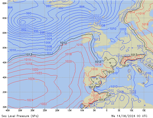 Mi 14.08.2024 00 UTC