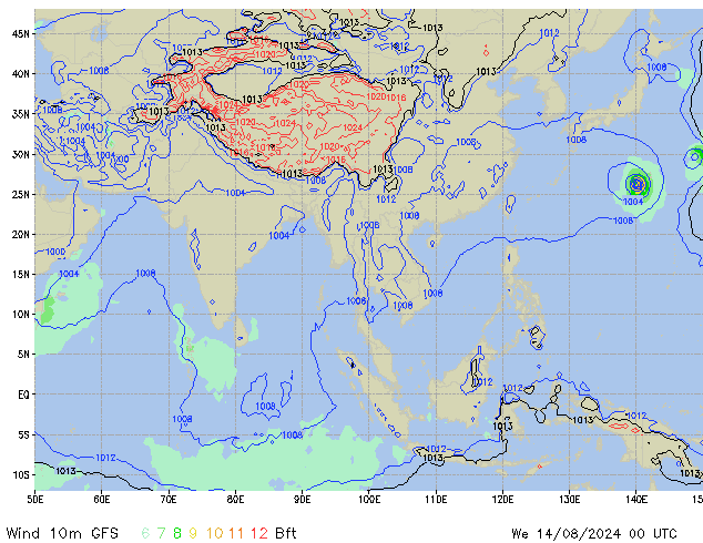 Mi 14.08.2024 00 UTC