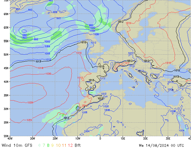 Mi 14.08.2024 00 UTC