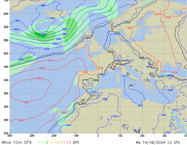 Mi 14.08.2024 12 UTC